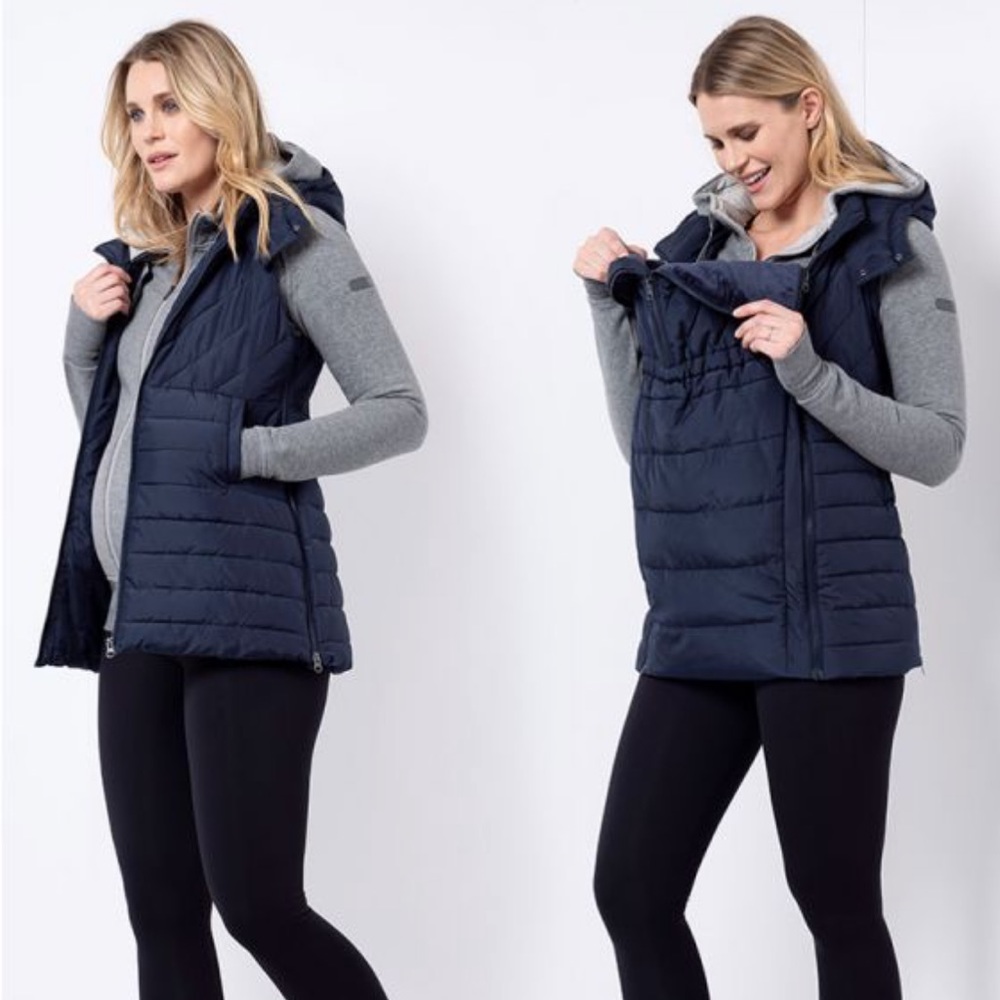 Seraphine navy 3 in 1 maternity vest